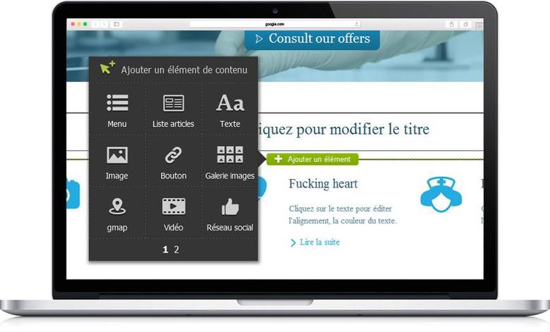 Systeme pour créer des sites