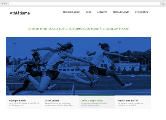Create a site for a sports association