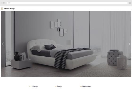 Create a website for interior decorator