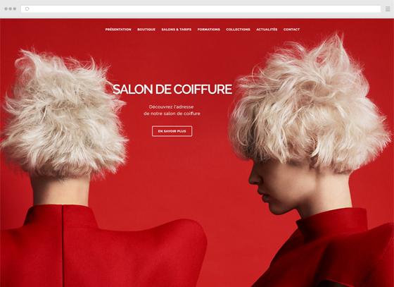 Create a site for a hairdresser