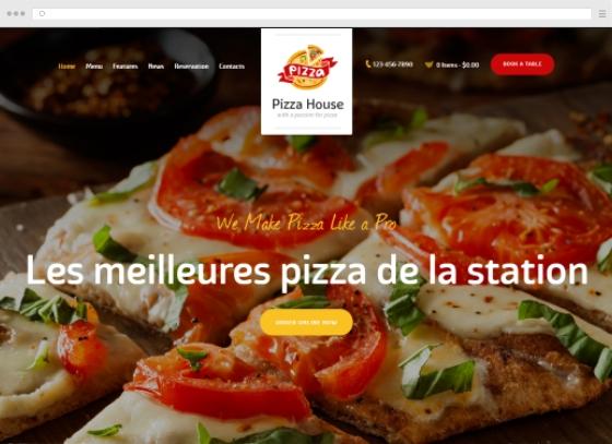Sign pizzeria website