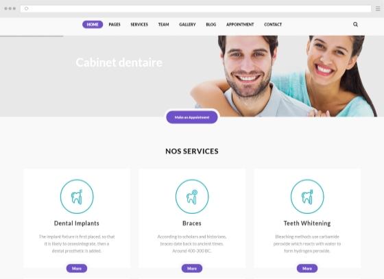 Create a website for dentist