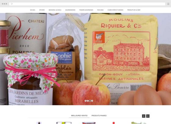 Create a site for organic grocery