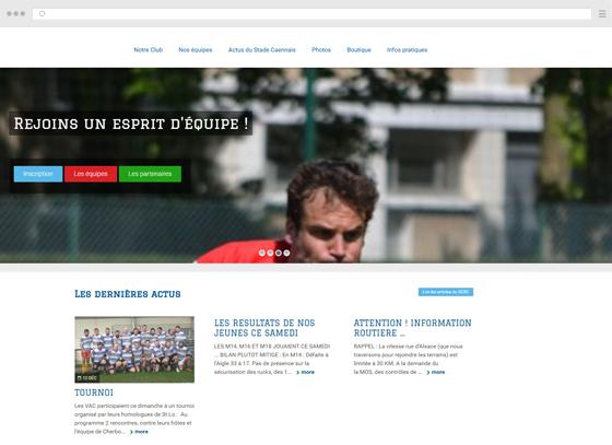 create a site for a rugby club