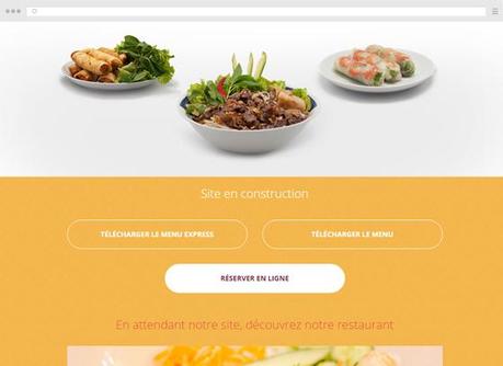 Créer un site pour restaurant vietnamien