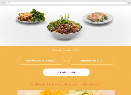 Vietnamese restaurant Website