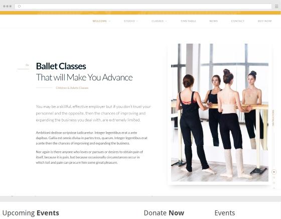 Create a website/ portfolio for dancer