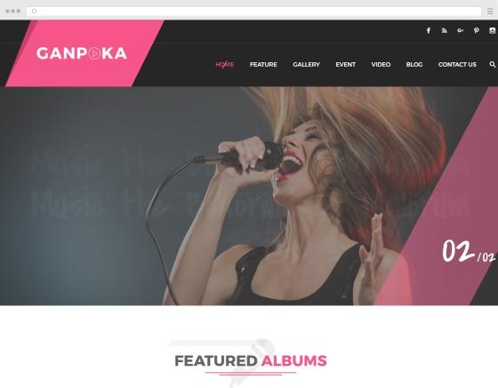 Create a website/ portfolio for singer