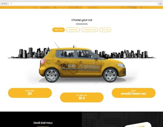 Designing a website for private taxi driver