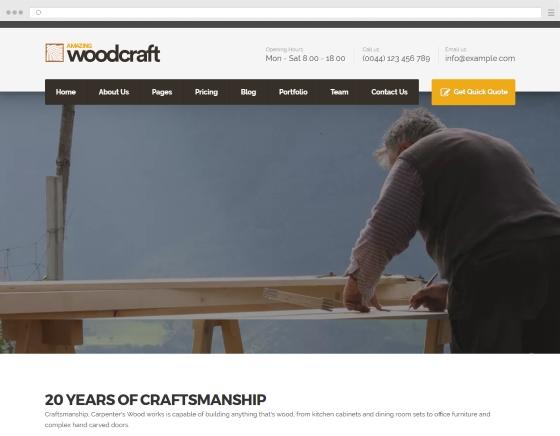Creation carpenter website